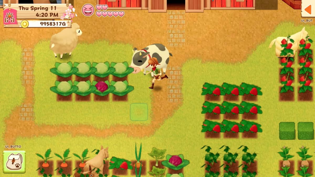 Screenshot of Harvest Moon by Steam farming, 2017