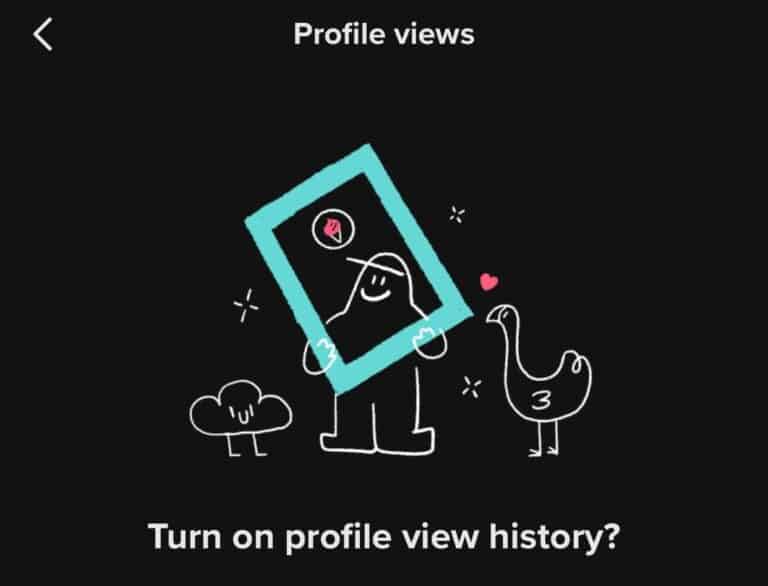 How to turn profile view history on and off on TikTok