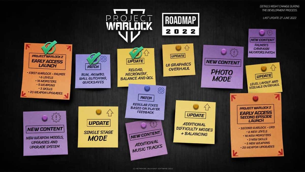 Project Warlock 2 Roadmap