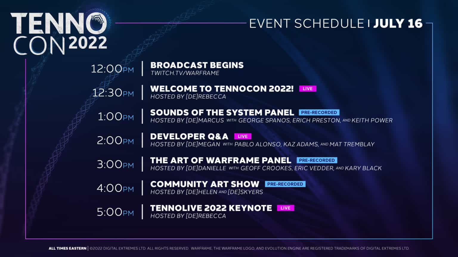 *LATEST* Is Tennocon on Twitch? How to watch Warframe's Tennocon 2022