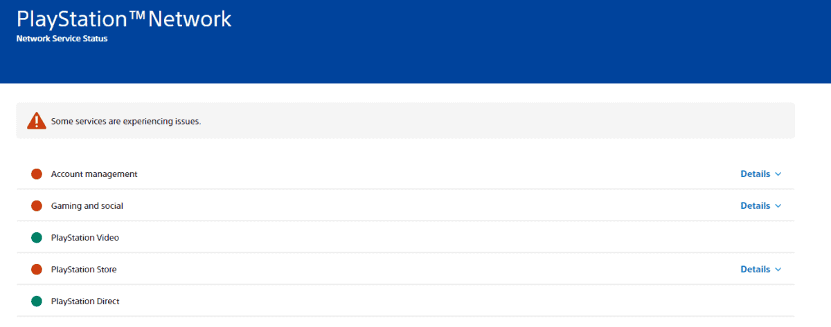 playstation network is down