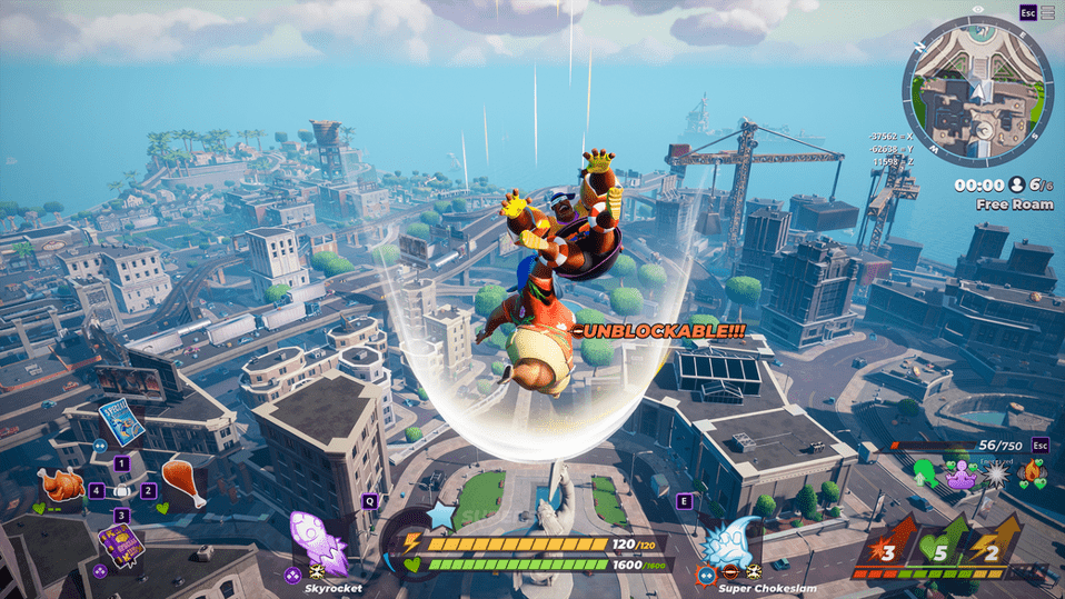 In-game screenshot showing grapital city