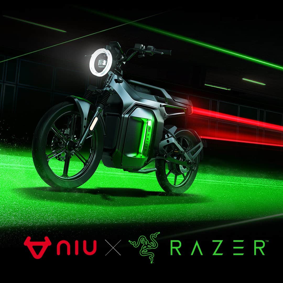 NIU X Razer SQi Edition electric scooter min