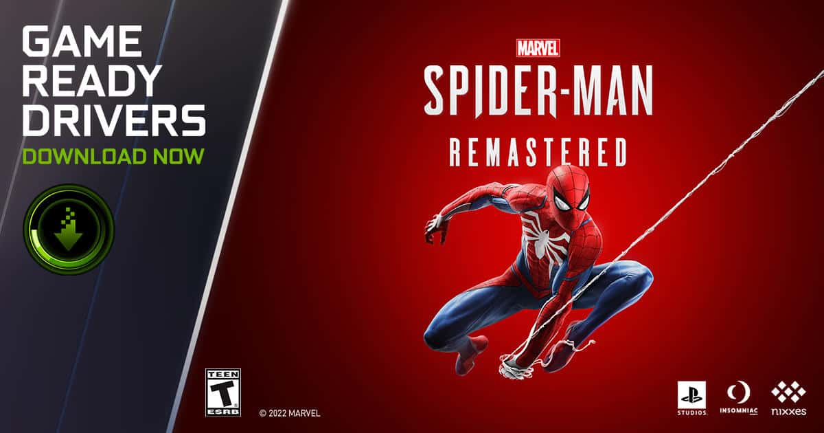 Spider Man Remastered Game Ready drivers