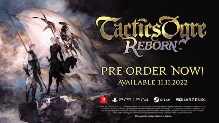 Tactics Ogre Reborn Release Date and Pre Order Flier