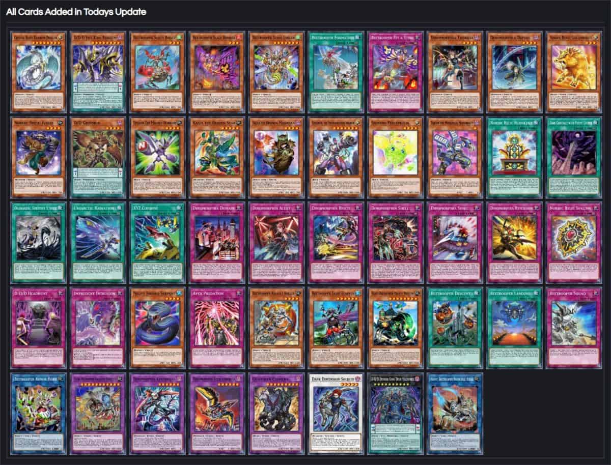 Yugioh Master Duel New Cards