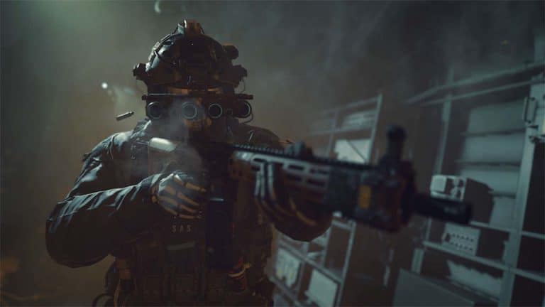 COD Modern Warfare 2 Weapon List Key Art Man Shooting a Gun