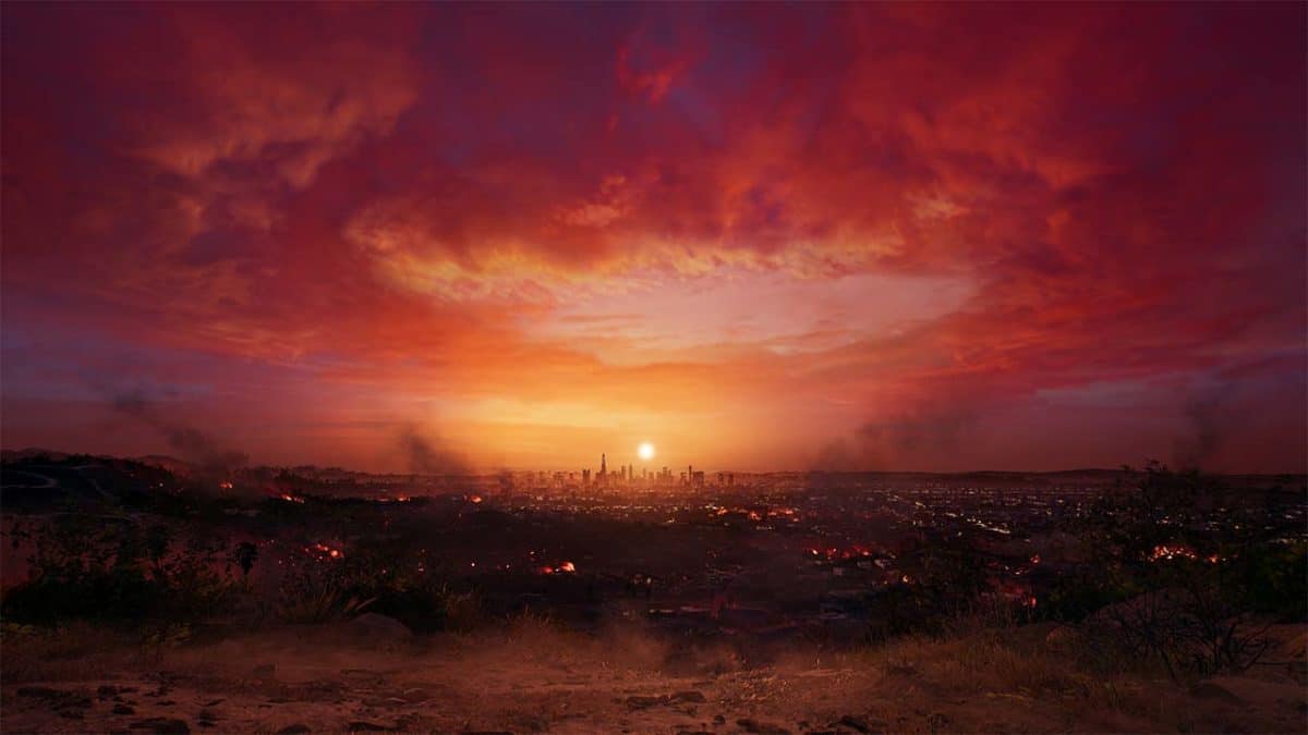 Dead Island 2 Gameplay Screenshot of LA Vista