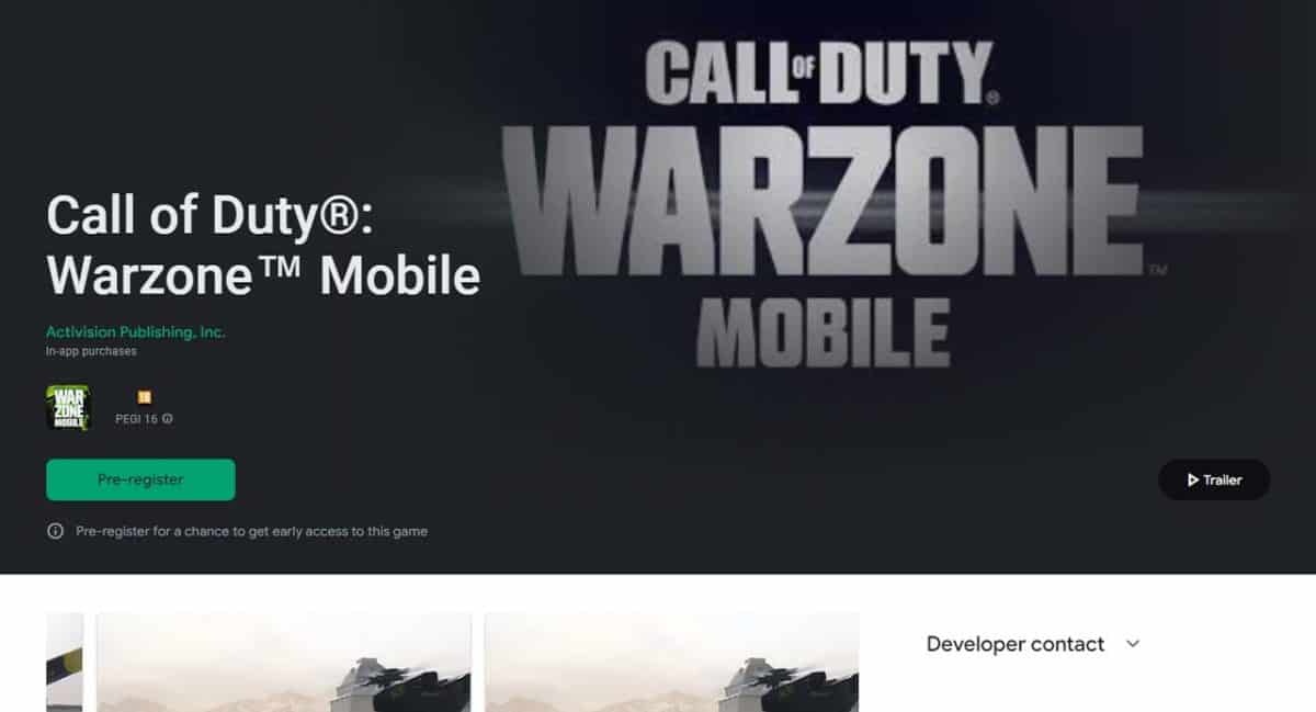 Warzone Mobile How to pre register main page