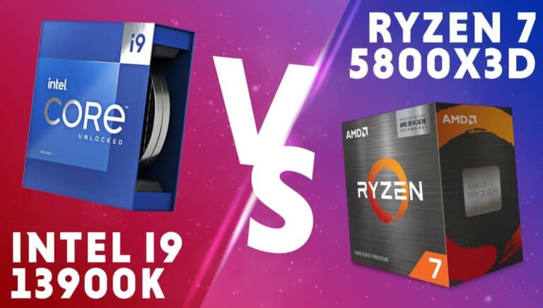 Intel i9 13900k va Ryzen 7 5800X3D