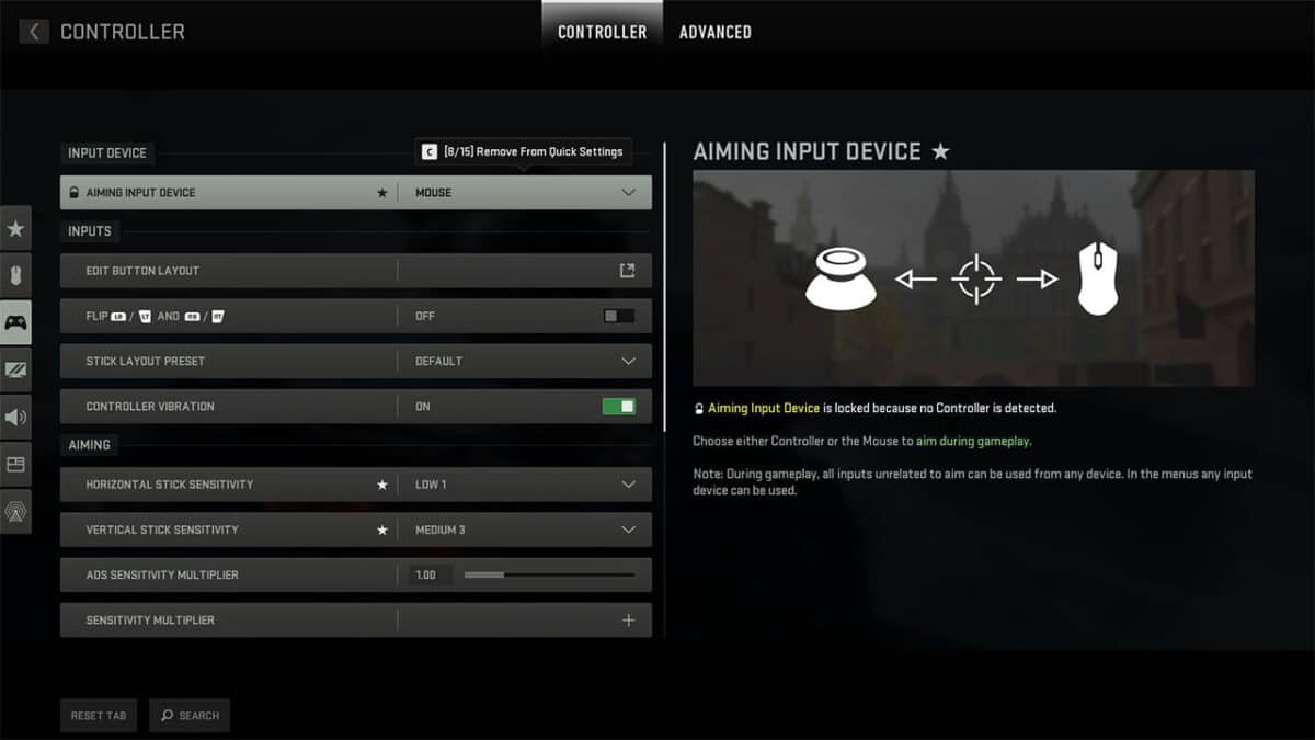 Modern Warfare 2 Best Controller Settings Screenshot