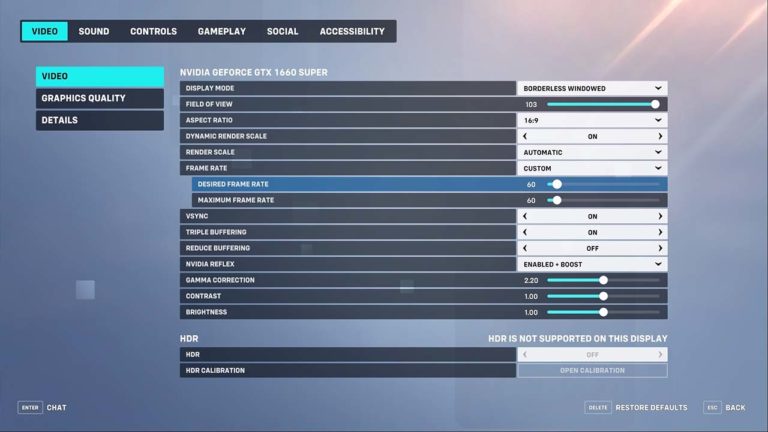 Overwatch 2 Graphics and Video Settings