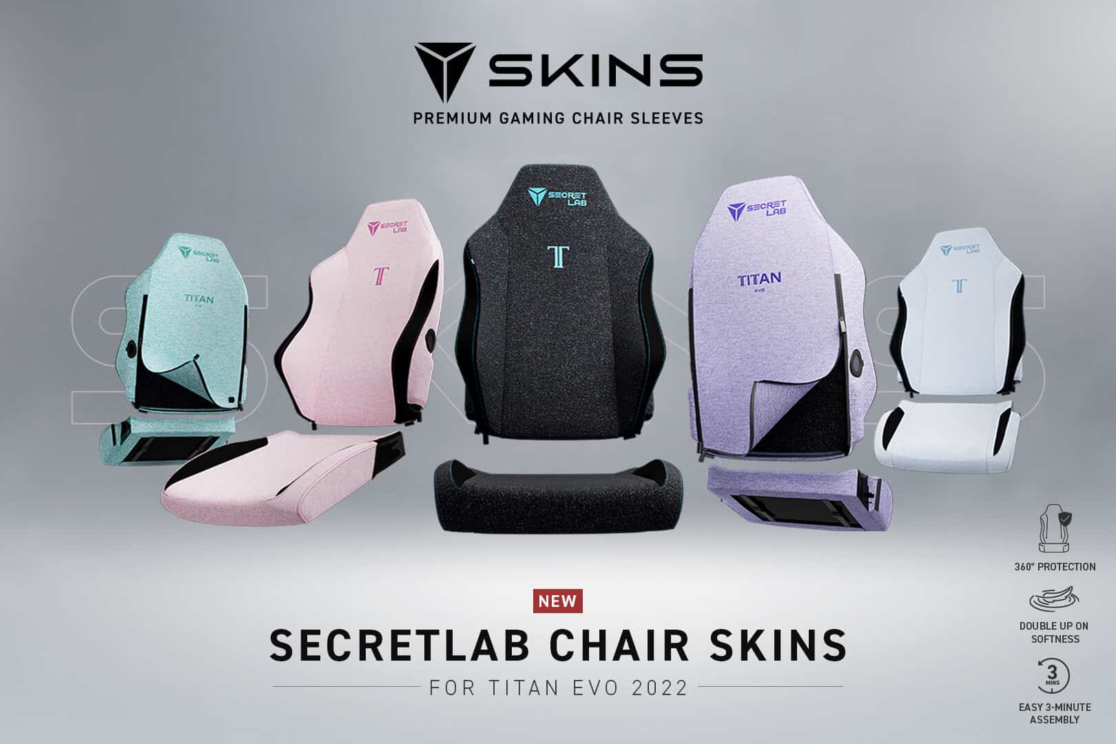 Secretlab SKINS allow you to customize your gaming chairs