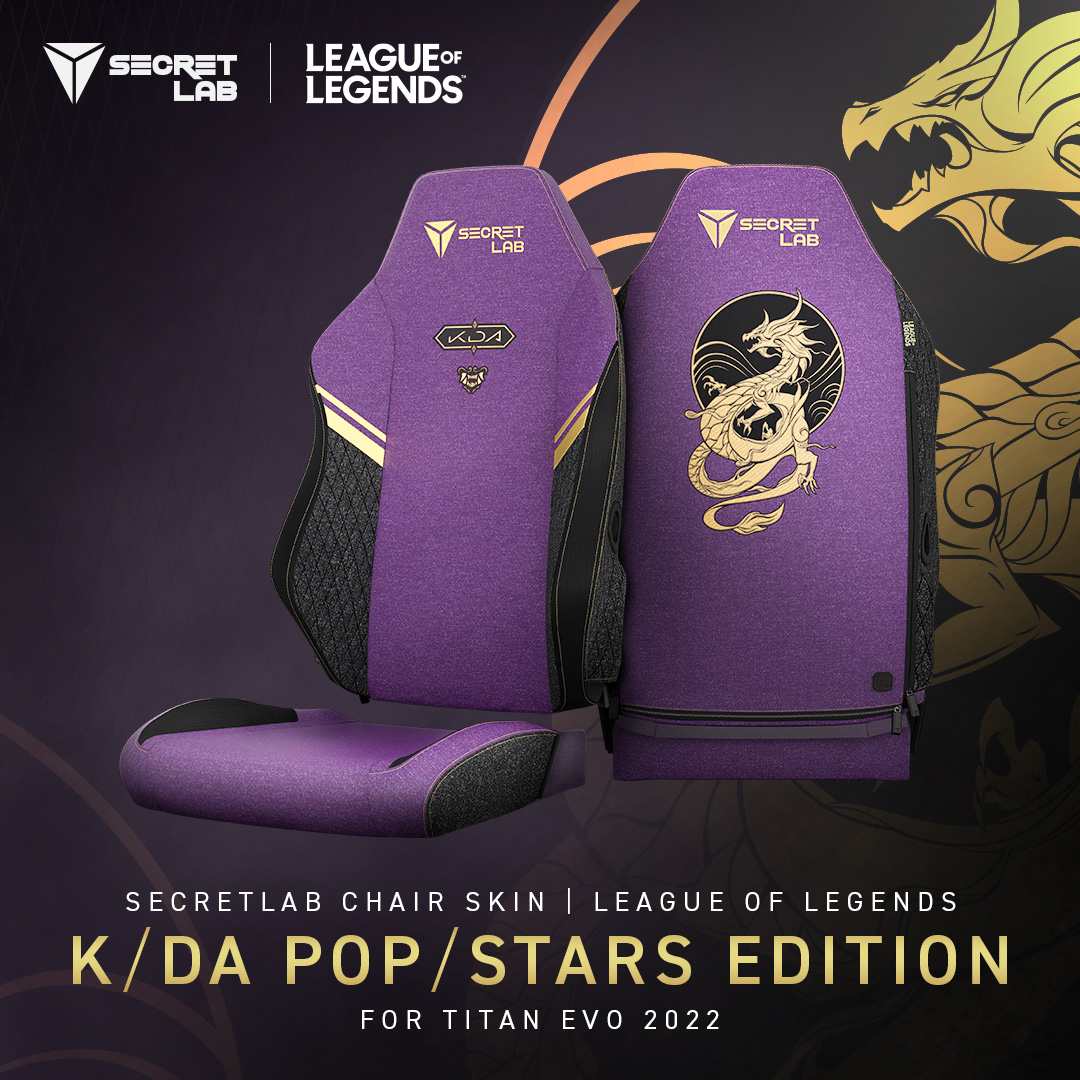 Secretlab Chair Skin League of Legends K DA POP STARS Edition