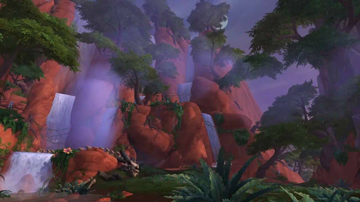 Screenshot of the WOW Dragonflight environment