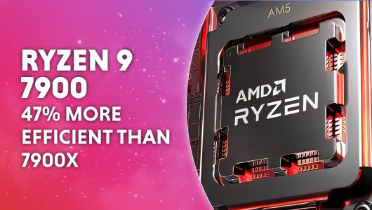 ryzen 7900 47 more efficient than 7900X