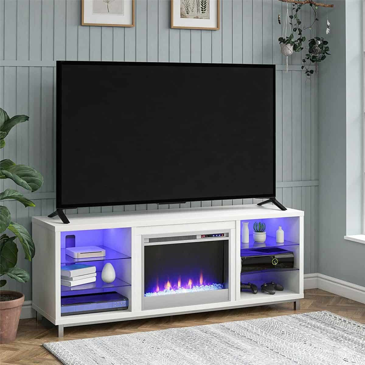 Ameriwood Home Fireplace TV Stand