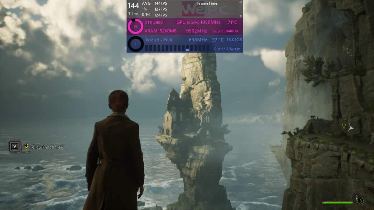 hogwarts legacy 1080p ultra