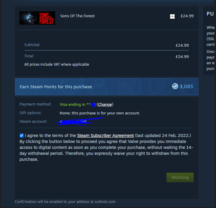 Buy Sons Of The Forest Steam Account