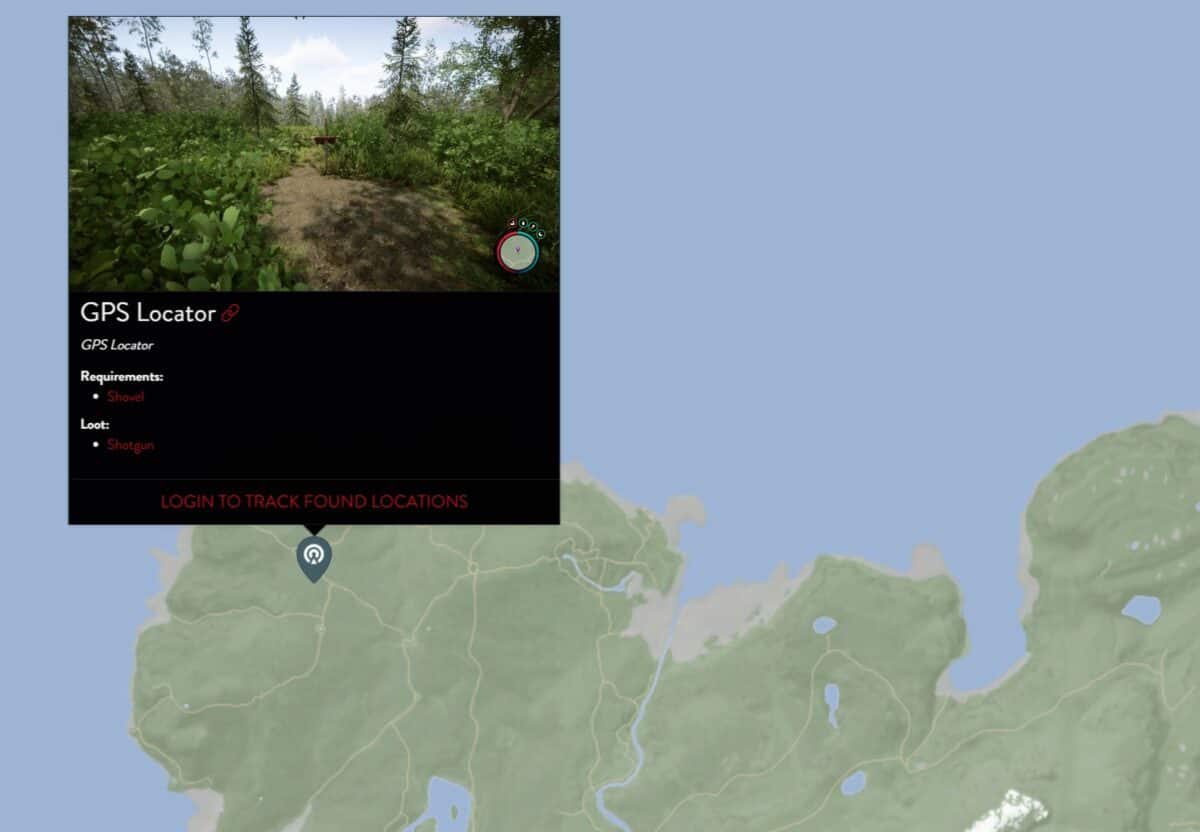 sons of the forest shotgun gps locator