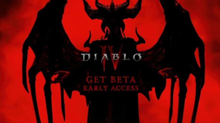Diablo 4 Lilith silhouette in red