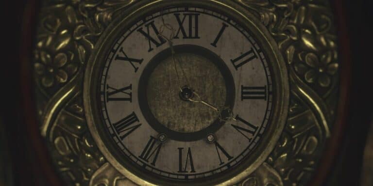 Resident Evil 4 Remake Grandfather Clock Face