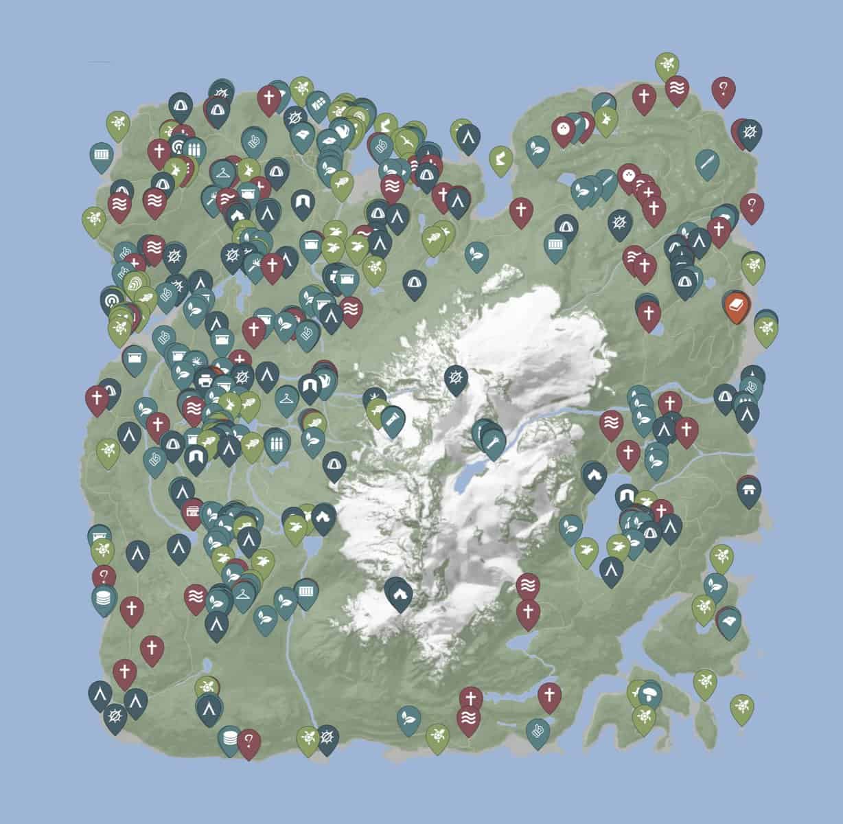 Sons of the Forest map, locations, & full map size | WePC
