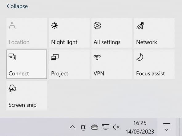 windows notifications connect
