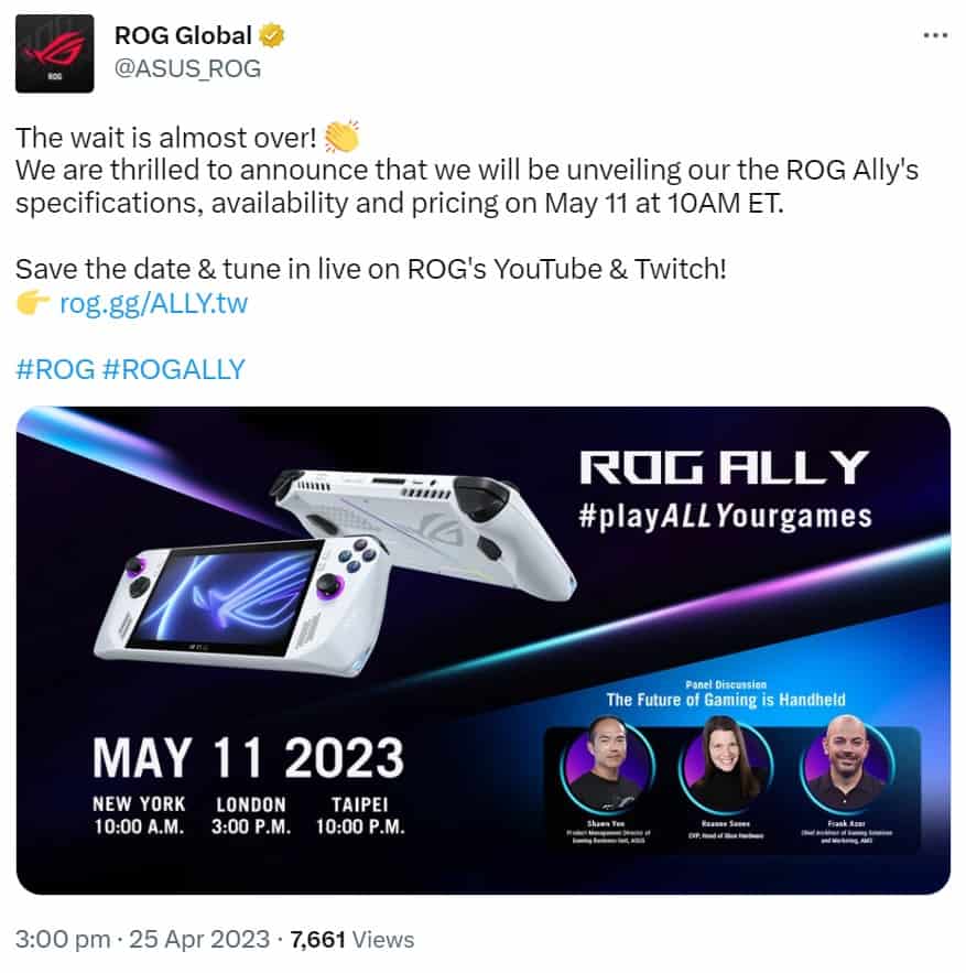 The rog ally handheld computer gaming device by Asus was supposed to arrive  this coming Tuesday but got it today : r/Warzone