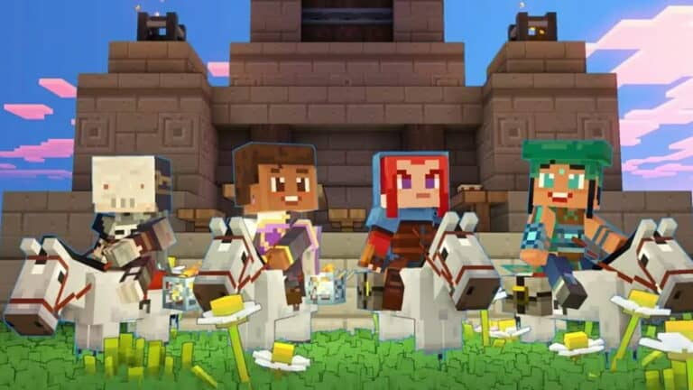 four players in minecraft legends