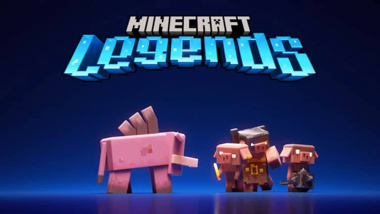 minecraft legends feature screen Mojang Xbox Game Studios
