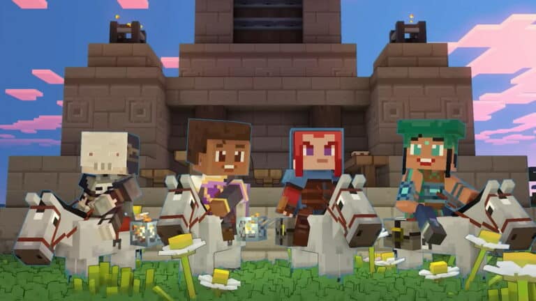 minecraft legends playing with friends Mojang Xbox Game Studios