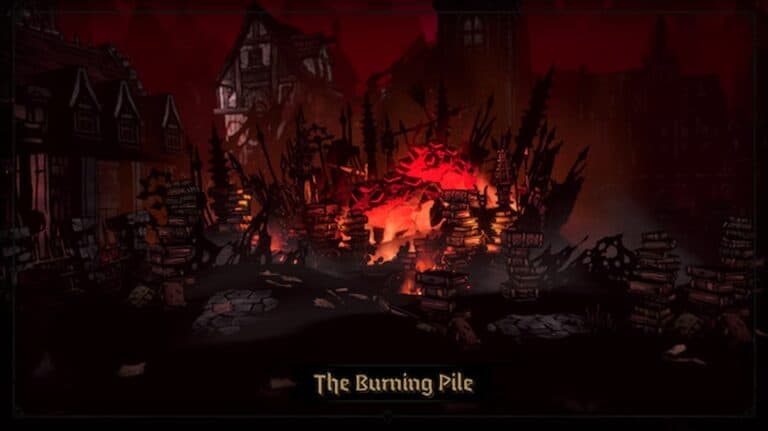 Darkest Dungeon 2 The burning Pile area