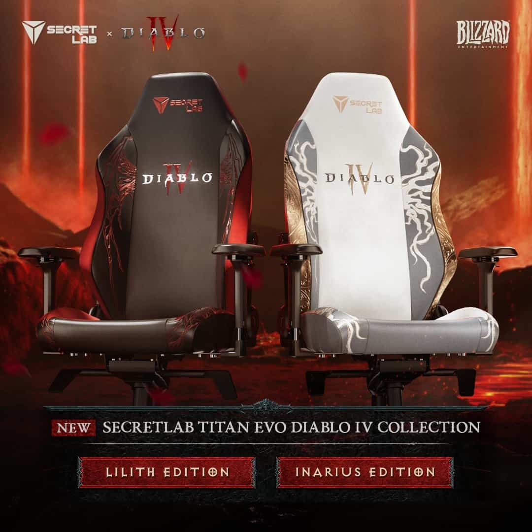 Diablo 4 Secretlab gaming chair both editions