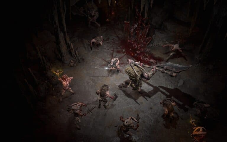 A dark room in Diablo 4
