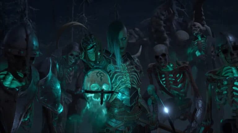 Diablo 4 necromancer summoning undead
