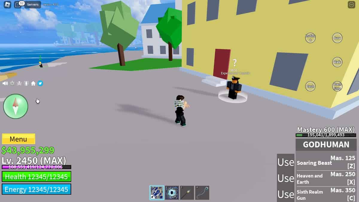 Experienced Captain of Middle Town in Blox Fruits