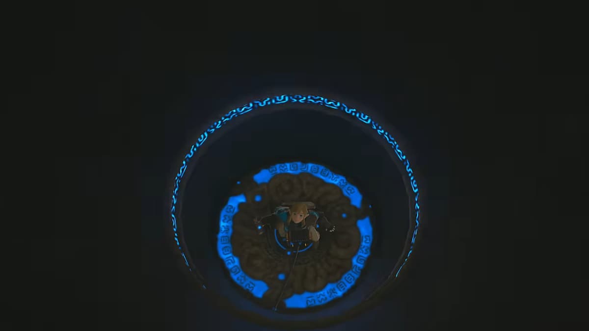 Link riding glowing disc