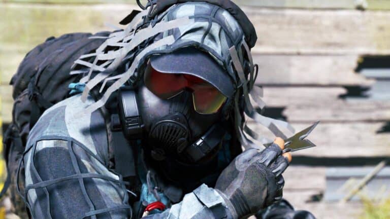 Modern Warfare 2 operative with ninja star