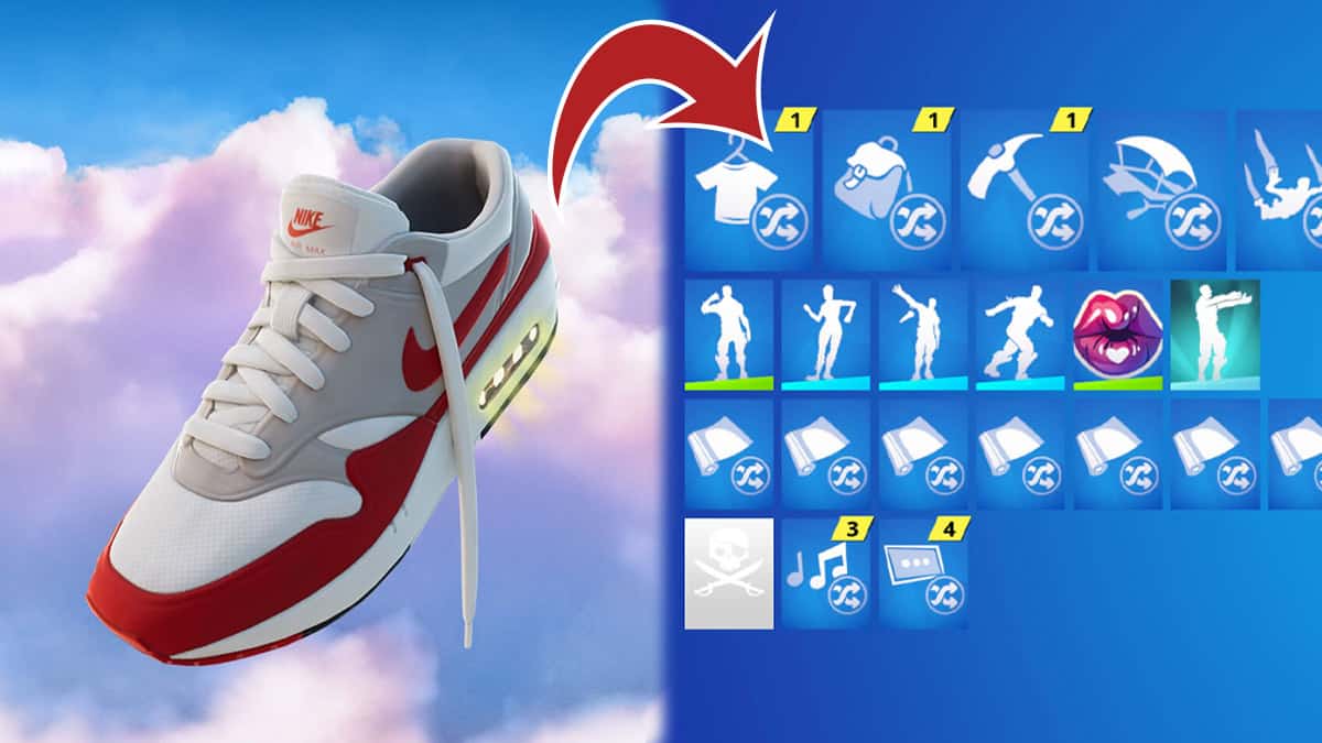 Here’s why you haven’t received free Nike Air Maxes in Fortnite yet