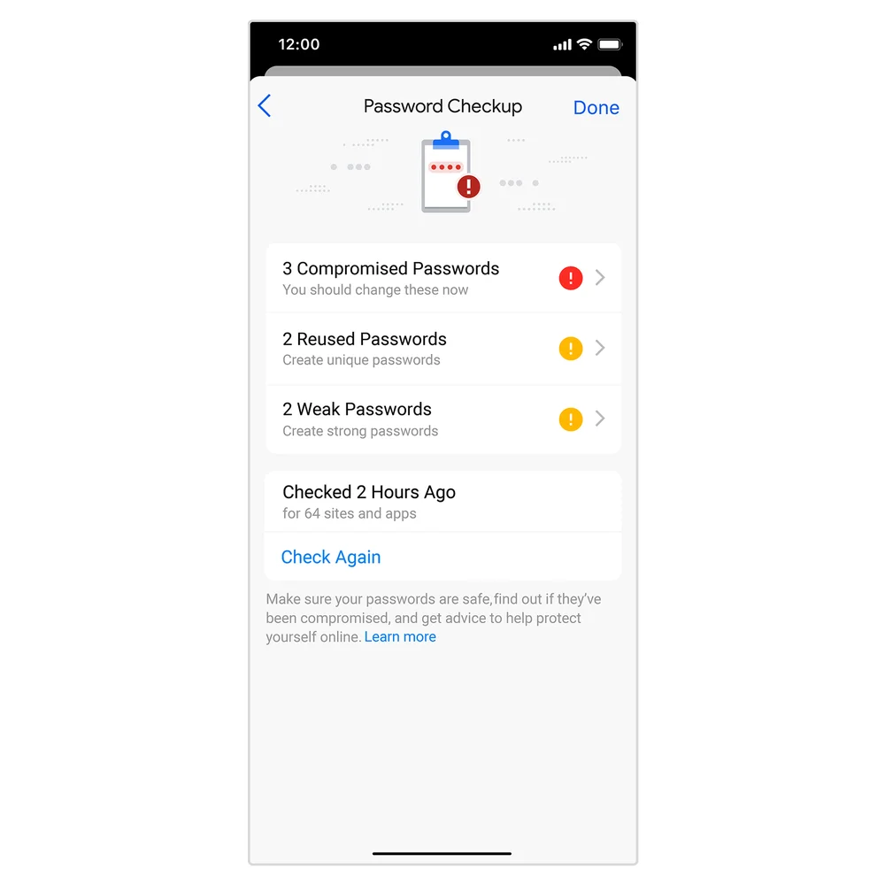 Google Password Manager now finds reused and compromised passwords on iOS 