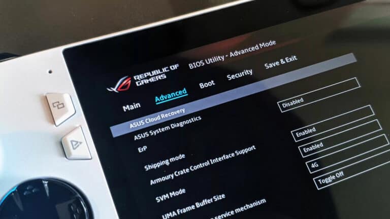 How to factory reset ASUS ROG Ally