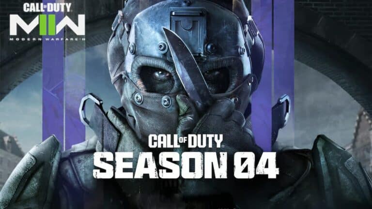 Modern Warfare 2 Season 4 update man with mask and knife purple stripes