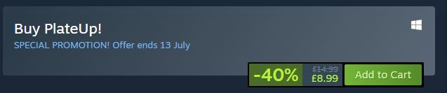 Steam Summer Sale PlateUp