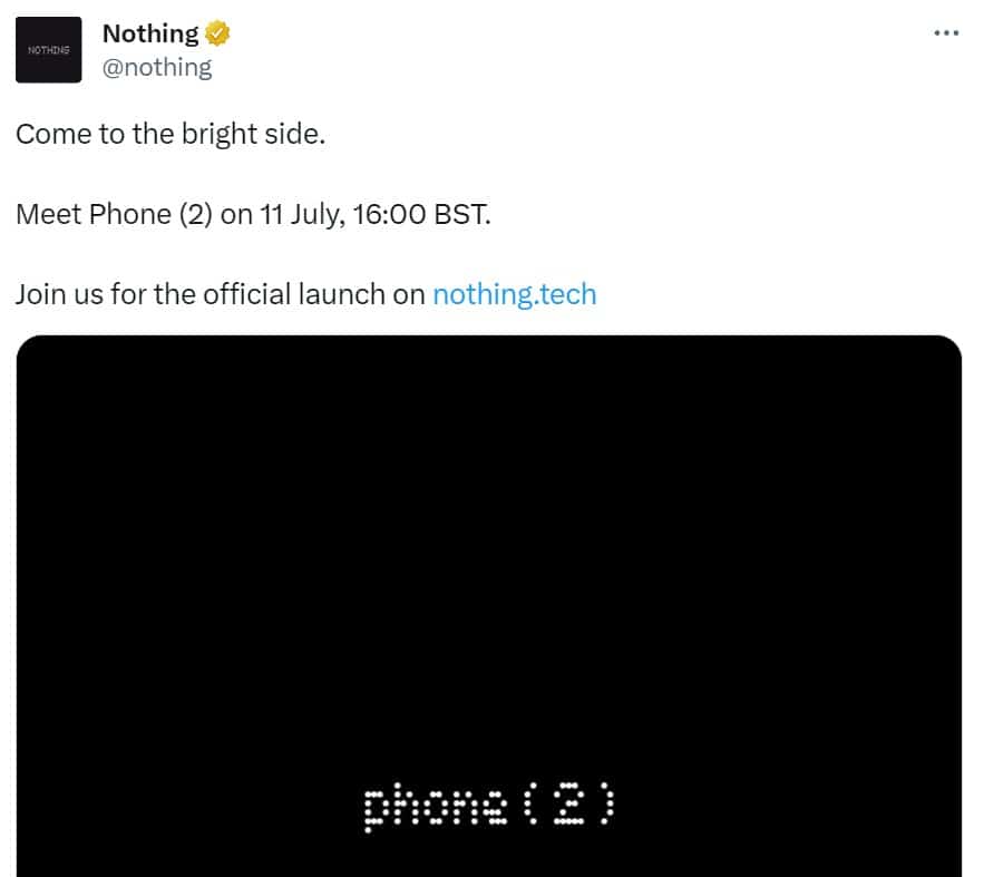 nothing phone 2 launch announcement 11 july