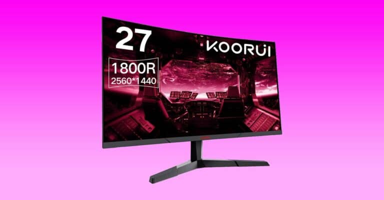 Affordable KOORUI 144Hz Curved Gaming Monitor slashed 46 in Amazon deal