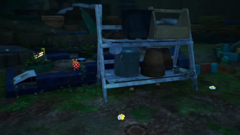 Pikmin 4 Potting Bench At Night With Bulborbs