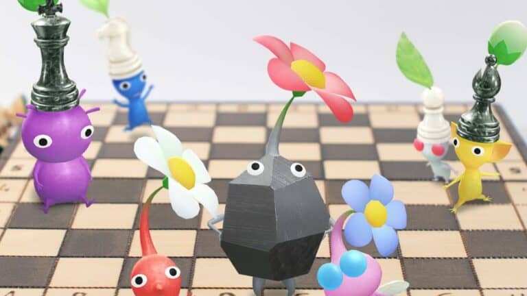 Pikmin Bloom Pikmin On Chess Board Wearing Chess Pieces