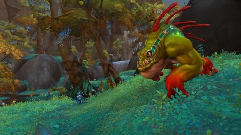 World Of Warcraft Creature Roaming Through Forest
