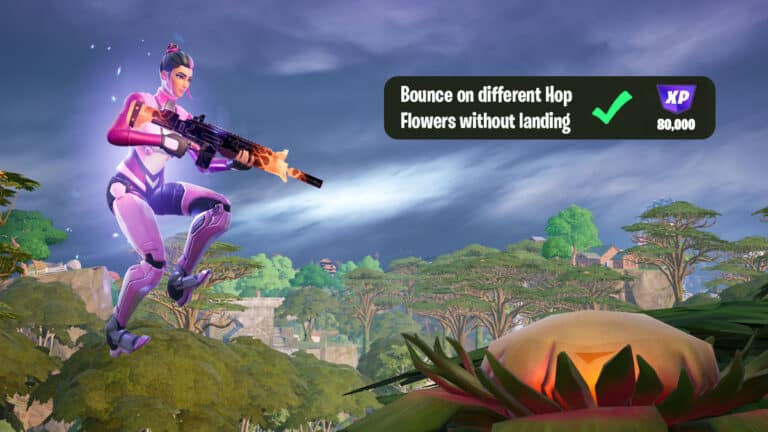 fortnite bounce different hop flowers without landing